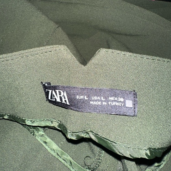 Zara Dark Green Trousers - Picture 3 of 3